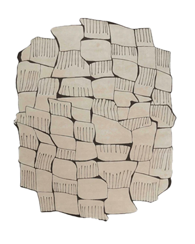Aakar Organic-Contour hand-tufted pure wool rug with an abstract organic contour design, premium artisanal texture, and modern luxury finish for elegant living spaces.
