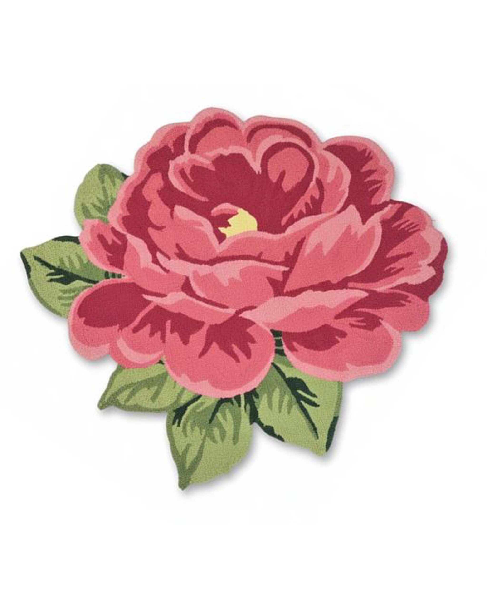 Colorful flower-shaped hand-tufted kids rug made from premium wool, perfect for nursery, bedroom, and playroom décor.