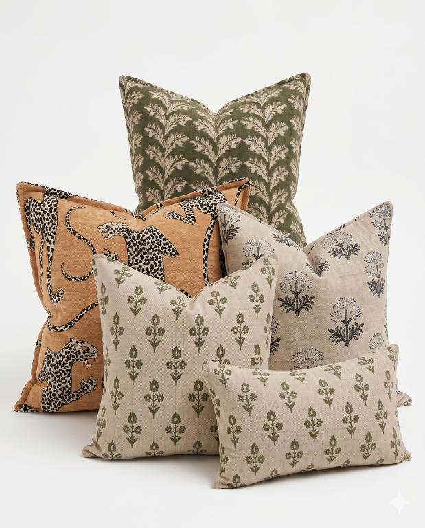 Wild Safari Chic -Piece-Animal-Print-Cushion-Set-for-Luxury-Living-Room