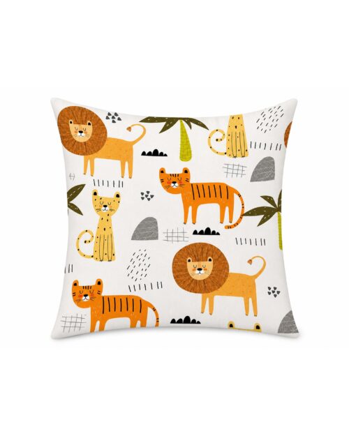 Wild Animal Friends Kids Cushion Cover