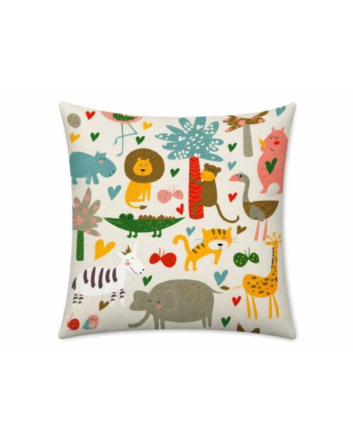 Jungle Parade Animal Kids Cushion Cover