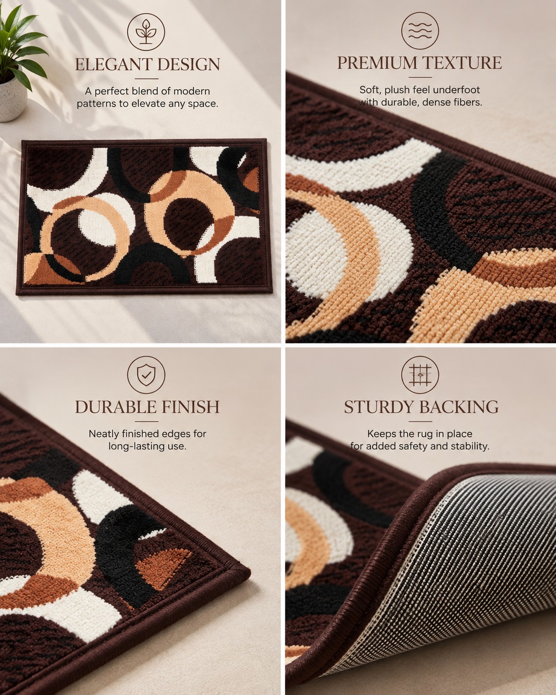 BCF Doormat Rug, with Export Quality Acrylic (Viscose) Anti Skid Washable Mat for Bedroom/Out Door/Kitchen Door/Office/Anywhere use - Image 6