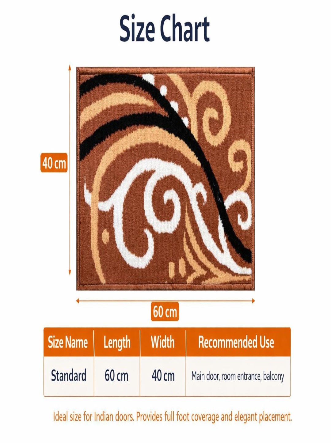 BCF Doormat Rug, with Export Quality Acrylic (Viscose) Anti Skid Washable Mat for Bedroom/Out Door/Kitchen Door/Office/Anywhere use - Image 5