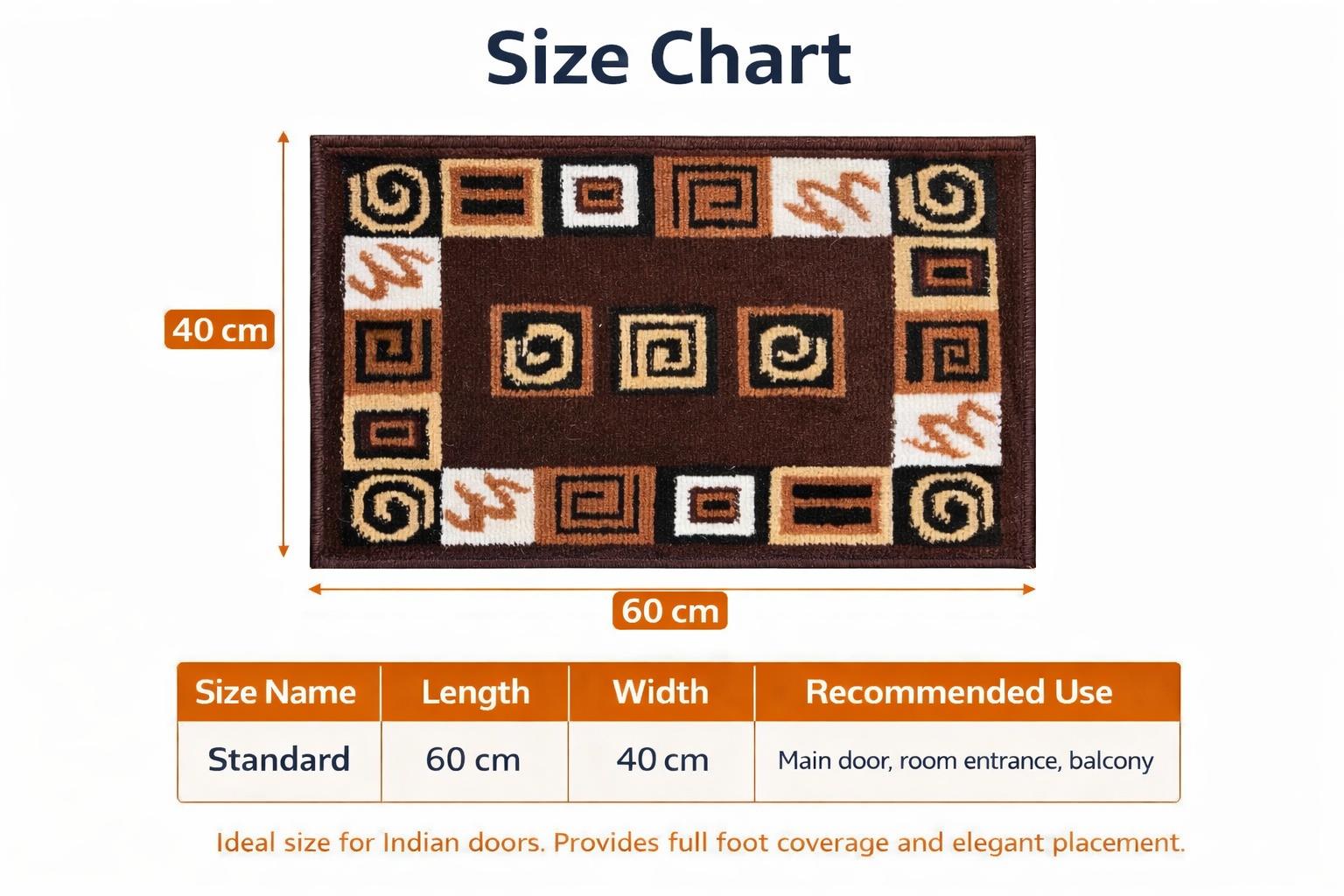 Acrylic Viscose BCF Doormat Anti Skid Washable Mat for Home & Office - Image 4